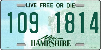 NH license plate 1091814