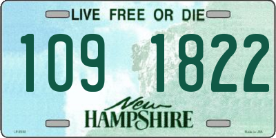 NH license plate 1091822