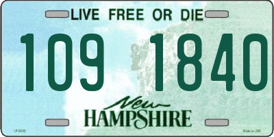 NH license plate 1091840