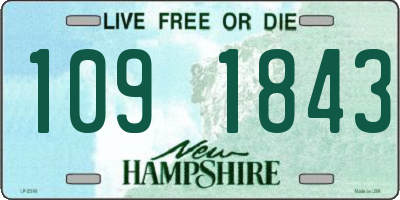NH license plate 1091843