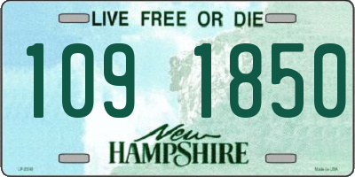 NH license plate 1091850