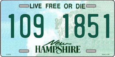 NH license plate 1091851