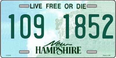 NH license plate 1091852
