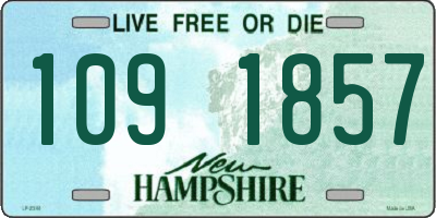 NH license plate 1091857