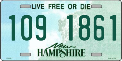 NH license plate 1091861