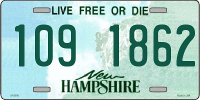 NH license plate 1091862
