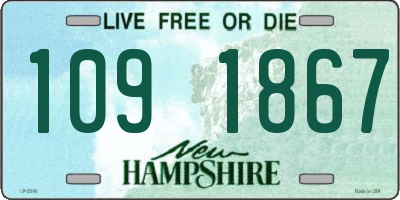 NH license plate 1091867