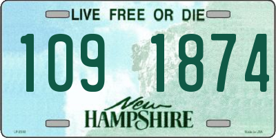 NH license plate 1091874
