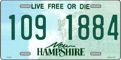 NH license plate 1091884