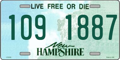 NH license plate 1091887