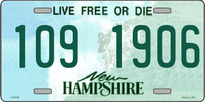 NH license plate 1091906