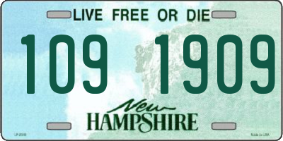 NH license plate 1091909