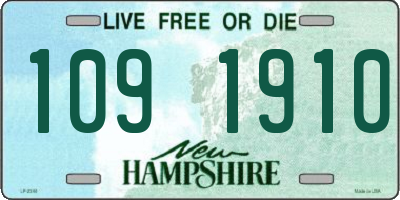 NH license plate 1091910