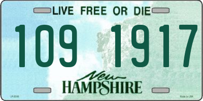 NH license plate 1091917