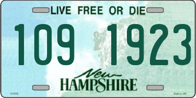 NH license plate 1091923