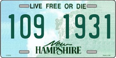 NH license plate 1091931