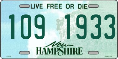 NH license plate 1091933