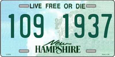 NH license plate 1091937