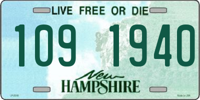 NH license plate 1091940