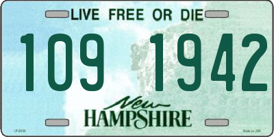 NH license plate 1091942
