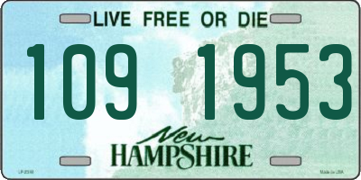 NH license plate 1091953