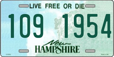 NH license plate 1091954