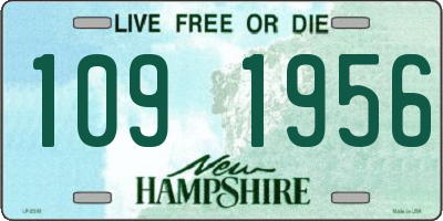 NH license plate 1091956
