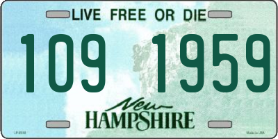 NH license plate 1091959