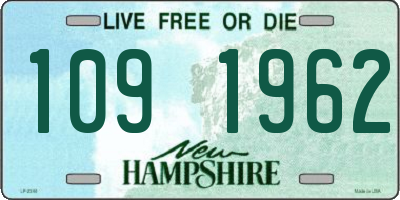 NH license plate 1091962