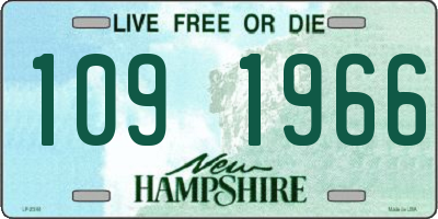 NH license plate 1091966