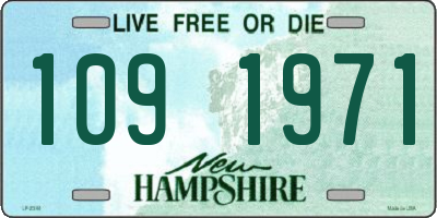 NH license plate 1091971