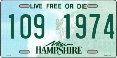 NH license plate 1091974