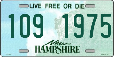 NH license plate 1091975