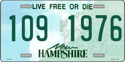NH license plate 1091976