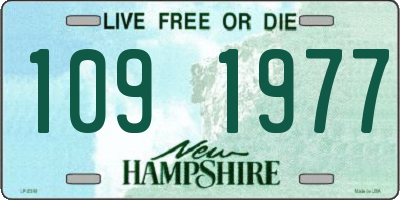 NH license plate 1091977