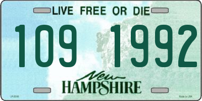 NH license plate 1091992
