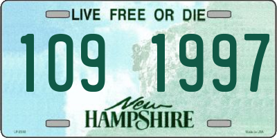 NH license plate 1091997