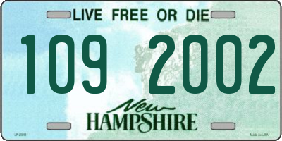 NH license plate 1092002