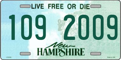 NH license plate 1092009