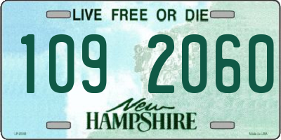 NH license plate 1092060