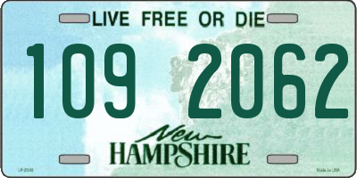 NH license plate 1092062