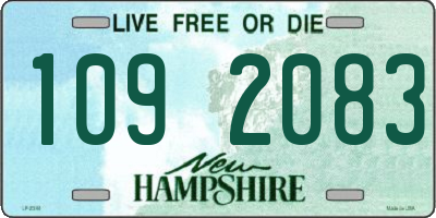 NH license plate 1092083