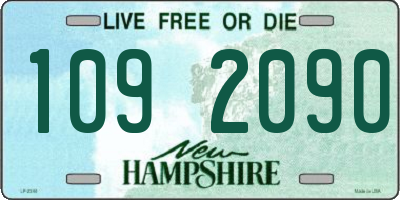 NH license plate 1092090