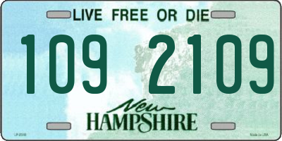 NH license plate 1092109