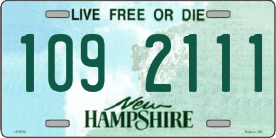 NH license plate 1092111