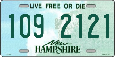 NH license plate 1092121