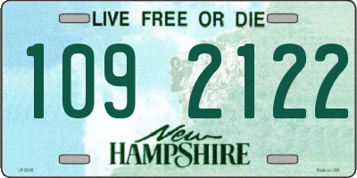 NH license plate 1092122