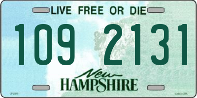NH license plate 1092131