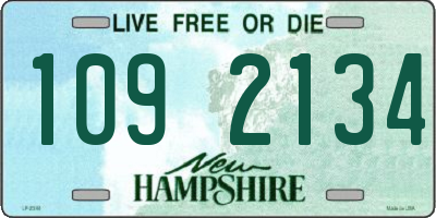 NH license plate 1092134