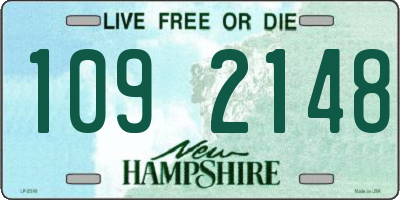NH license plate 1092148